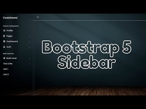 Bootstrap 5 Sidebar | Sidebar Bootstrap 5 Responsive | Left Vertical Navbar Bootstrap