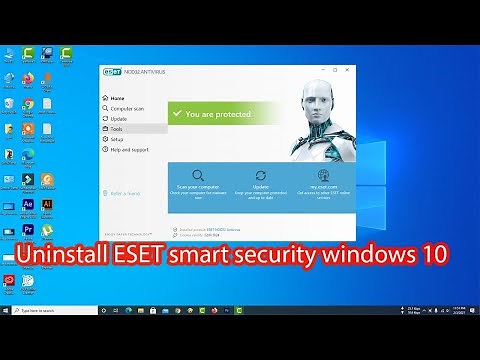 How to uninstall ESET smart security windows 10
