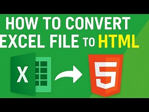 How to Convert an Excel File to HTML | Exporting Excel Sheets to HTML: Quick and Easy