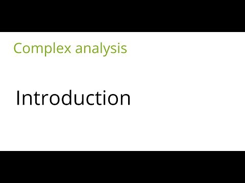 Complex analysis: Introduction