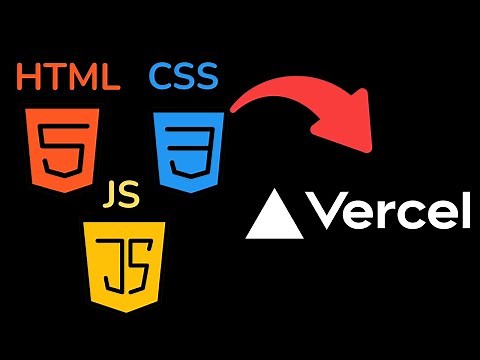 Deploy Your HTML CSS JS website to Vercel in 3 minutes