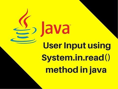 9.3 User Input using System.in.read() method in java