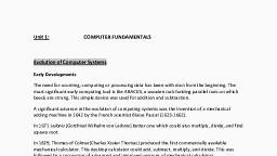 1 Unit 1 evolution of computer.pdf - Computer Science - Free PDF Download 2026