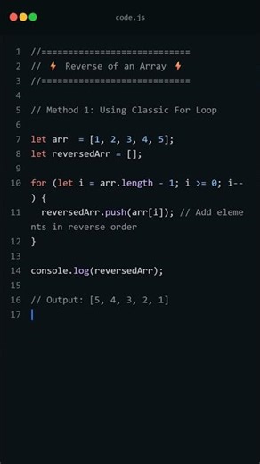 Reverse an Array in JavaScript (2 Methods)