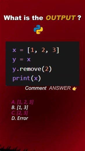 🔥 99% Beginners Get This Python Output Wrong! 😱 | Python Interview Question #coding #python
