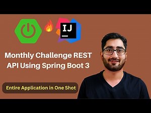 Complete Spring Boot REST API Project Tutorial Course | Spring Boot Tutorial Intellij in 1 Video