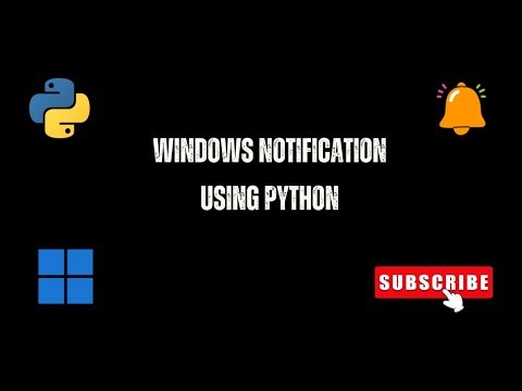 Python Desktop Notification Tool | Custom Alerts with Icon