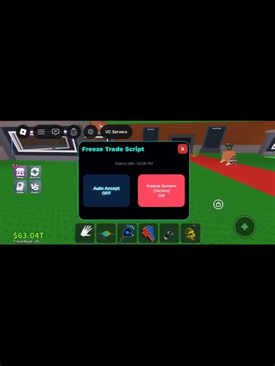 FREEZE SCRIPT FOR TRADE MACHINE Steal a brainrot ‎#roblox #stealabrainrot #script #sab #fyp