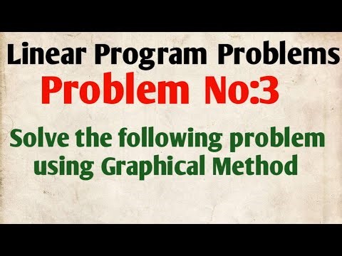 Linear Programming Problem 3 Graphical Method