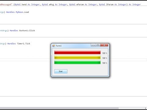 Visual Studio ProgressBar Color Tutorial