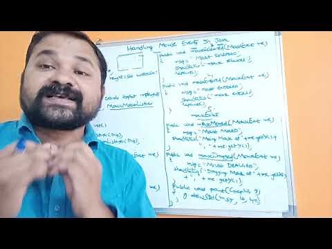 Handling Mouse Events In Java Programming || Event Handling