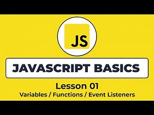 Learn JavaScript Basics in 20 Minutes | Lesson 01 | JavaScript for Beginners