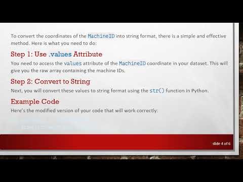 How to Retrieve xr.Dataset Coordinates as String in Python
