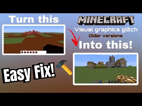 Minecraft Visual Graphic/Texture Glitches in older versions.. How to fix!