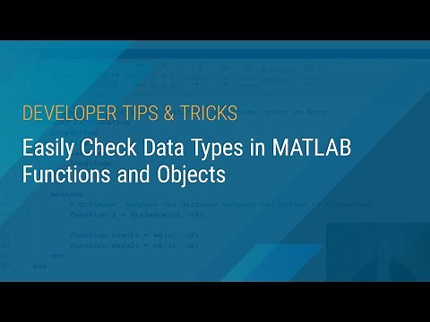 Easily Check Data Types in MATLAB Functions and Objects