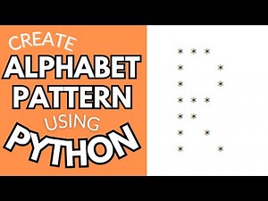 Drawing Alphabet Letter R using Python | Python Pattern Program | Printing Pattern | Python Tutorial
