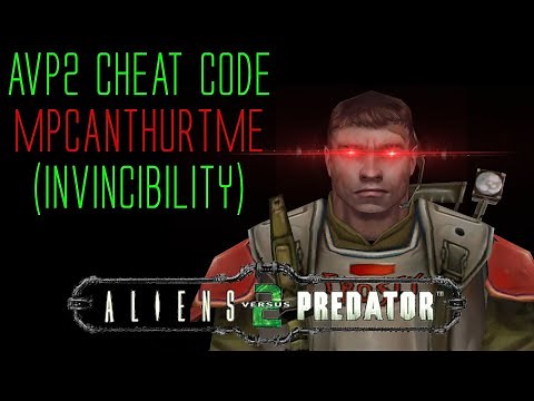 AvP2 Cheat Code - MPCANTHURTME (INVINCIBILITY!)