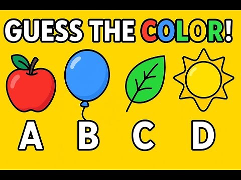 🎨 Guess the Colour Game! | Learn Colours for Kids | Fun Quiz