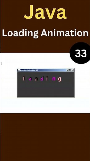 Java Swing: Create This Bouncy Text Loading Animation | Better Than Progress Bars!