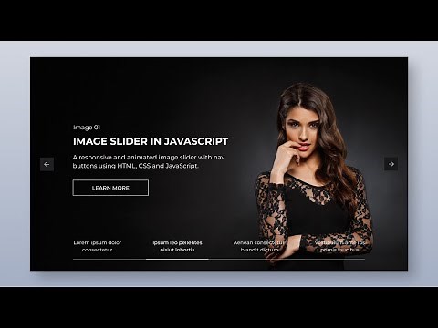 Create A Responsive Image Slider in HTML CSS & JavaScript | Step-by-Step Tutorial
