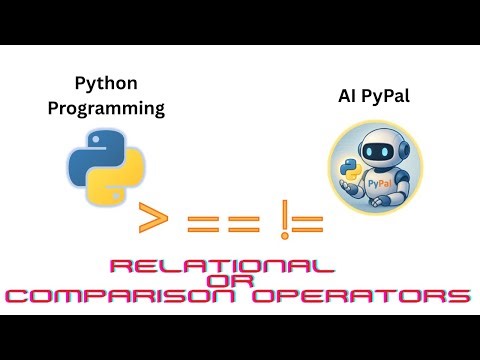 28. Relational or Comparison Operators #python #comparisonoperators #pythonoperators