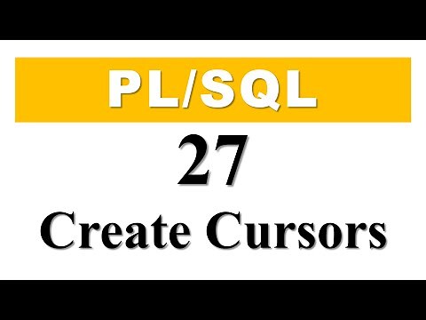 PL/SQL tutorial 27: How To Create An Explicit Cursor In Oracle Database By Manish Sharma
