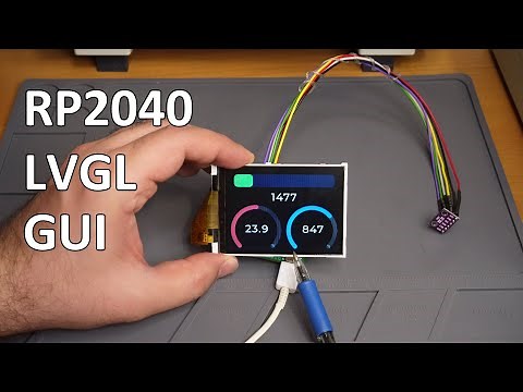 Temperature, Air Pressure, and Altitude on a GUI using Raspberry Pi Pico, Bosch BMP280, and LVGL