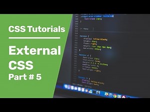 Link CSS To HTML | CSS Tutorials 5 | External CSS | How To Link CSS To HTML File Using HTML Link Tag