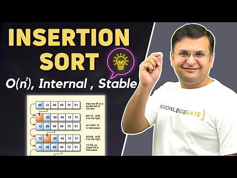 2.4 Insertion Sort Algorithm | Basic Concepts, Dry Run and Complete Analysis of Insertion Sort
