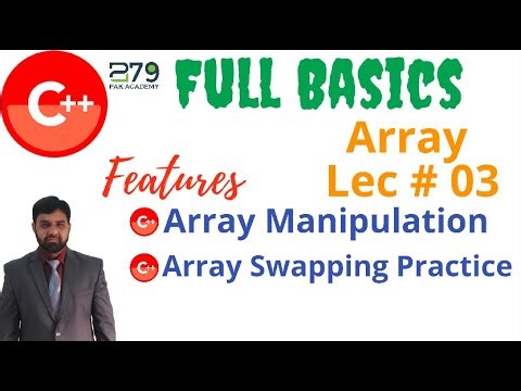 array swapping program in c++