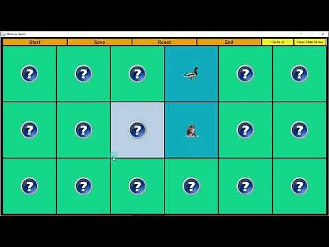 Memory Game - Project - Using - Java Swing - Library - Java - GUI Projects - Flip Flop Game Project