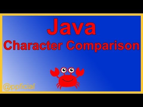 Java Character Comparison - Comparing char Variables by Example - Java Programming Tutorial