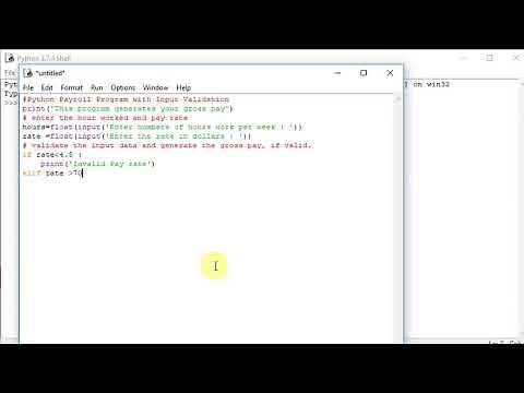Python Payroll Program with Input Validation