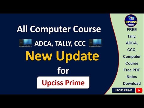 Download Free PDF Notes Of All Computer Courses | ADCA Course PDF Notes, Basic Computer PDF Notes
