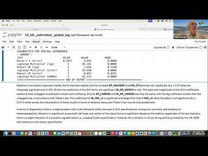 Applied Spatial Regression Analysis - Notebooks: ML Estimation Spatial Lag Model