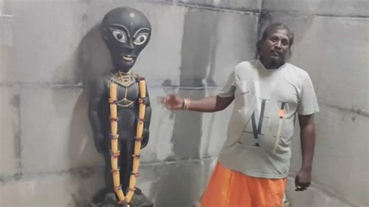 Indian man constructs temple for 'Alien God', claims he spoke to aliens who will save world