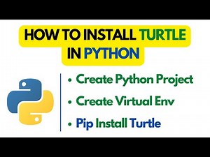 How to install turtle in python using pip