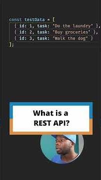 What is a REST API?