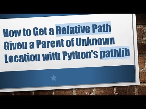 How to Get a Relative Path Given a Parent of Unknown Location with Python's pathlib