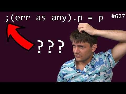 why is there this weird semicolon ???