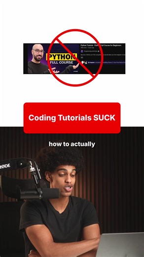 Stop Watching Coding Tutorials ❌💻 If you’re learning how to code and feel stuck despite watching endless tutorials, this video explains why tutorial overload is holding you back. I break down why watching tutorials feels productive but doesn’t build real programming skills, and what you should be doing instead to actually improve. You’ll learn how to transition from passive learning to building real projects, developing problem-solving skills, and making progress that leads to real confidence a