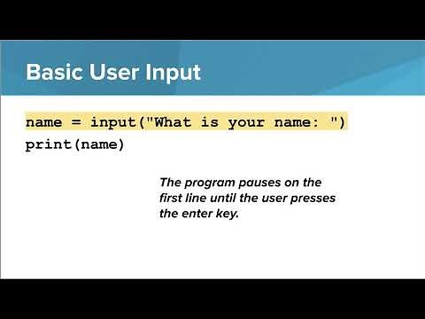 Intro Python- User Input