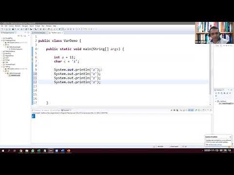 Basic Java Variables (int, double, char, String) Tutorial for Beginners using Eclipse