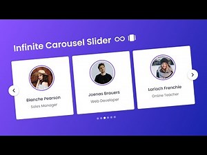 Create A Draggable Card Slider in HTML CSS & JavaScript | Infinite Image Slider in JavaScript