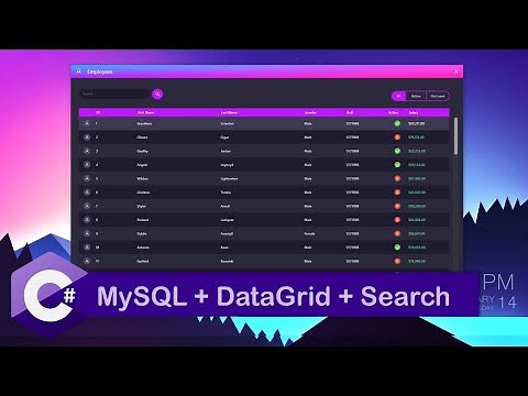 C# Tutorial - Connect MySQL Database ~ DataGrid View ~ Data Search ~ Bunifu Framework