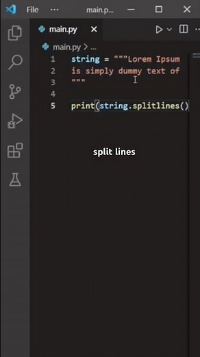 How to Use splitlines() in python | Quick Python Tips #shorts #python