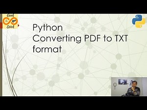 Convert PDF to TXT file using Python