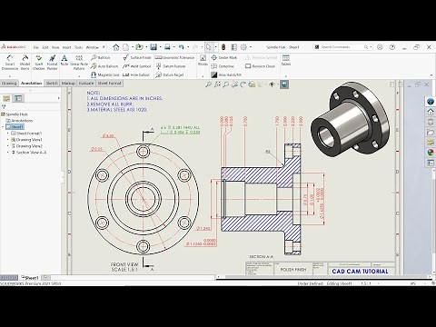 Make Drawing from Part in Solidworks | Solidworks Drawing