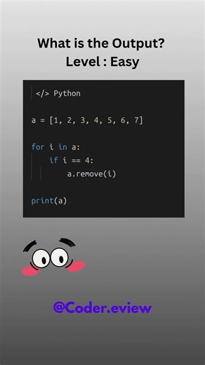 Python Quiz - What is the output | Level : Easy #python #pythonprogramming