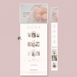 Pastel Cake/bakery Website Template – Made in HTML/CSS (no Code Tool Needed!) - Etsy